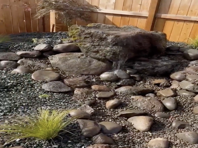 Two Bubbling Water Features That Transform Medford Landscapes