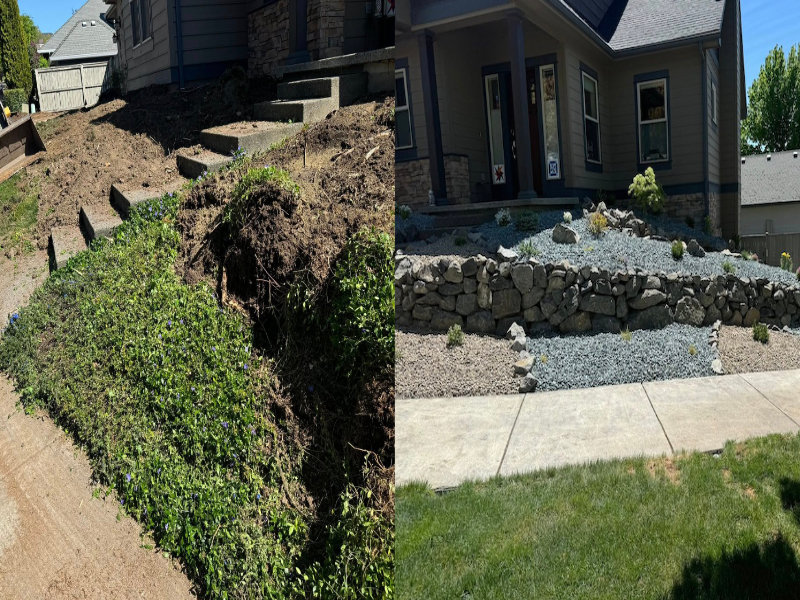 Front Yard with an Eco-Friendly Landscape